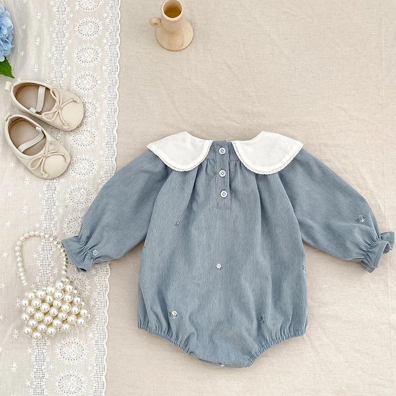 2025 nouveau enfant en bas âge bébé filles barboteuse printemps enfants vêtements à volants à manche