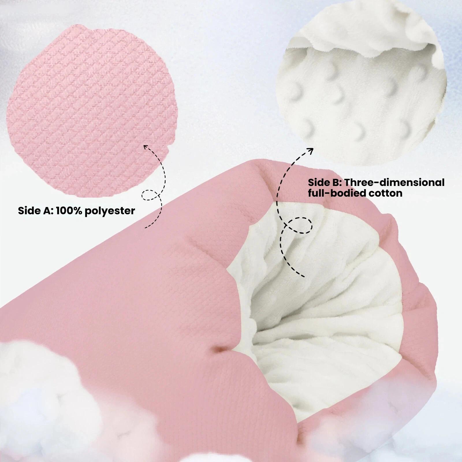 Oreiller d'allaitement doux et en peluche pour bébé, avec bras chauds, parfait pour l'allaitement pe