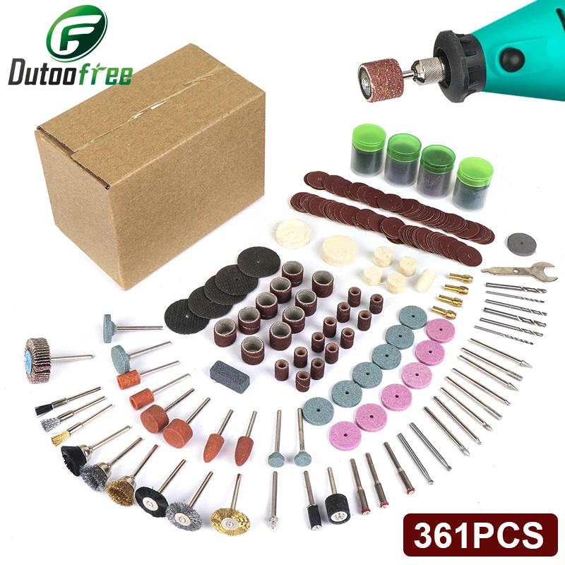 361 pièces/lot outils électriques Dremel outil rotatif ensemble d'accessoires convient pour Dremel p