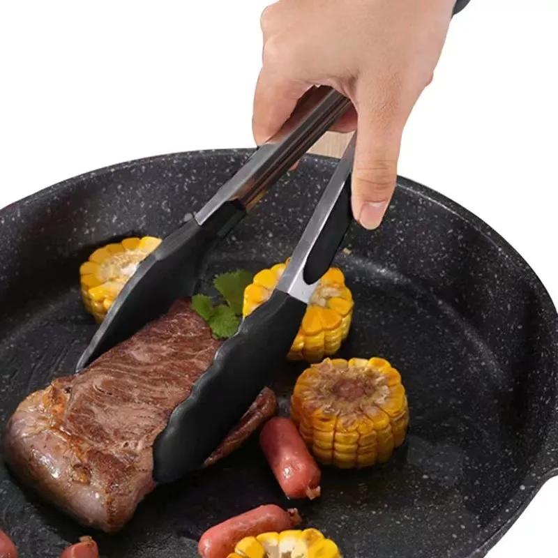 Pince à citrouille en Silicone de 9 Pouces, en Acier Inoxydable, de Qualité Alimentaire, pour Barbec