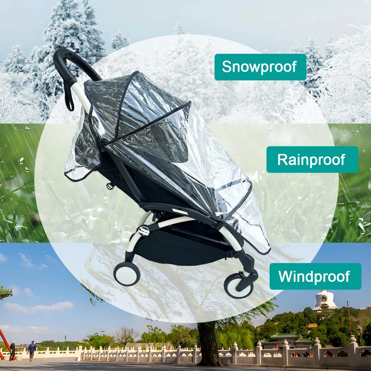 Housse de pluie pour poussette pour Babyzen YOYO/YOYO+/YOYO2 & Stokke YOYO3 - Protection météo EVA t