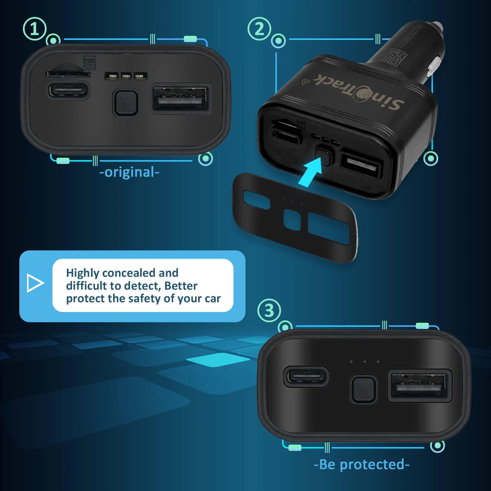 SinoTrack touristes USB voiture Laguna allume-cigare GPS Tracker ST-909 voiture chargeur de téléphon