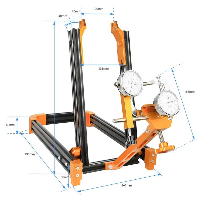 Supports de réglage de jante de vélo, paire de roues, supports 11%, outils de bordure, outils de rép