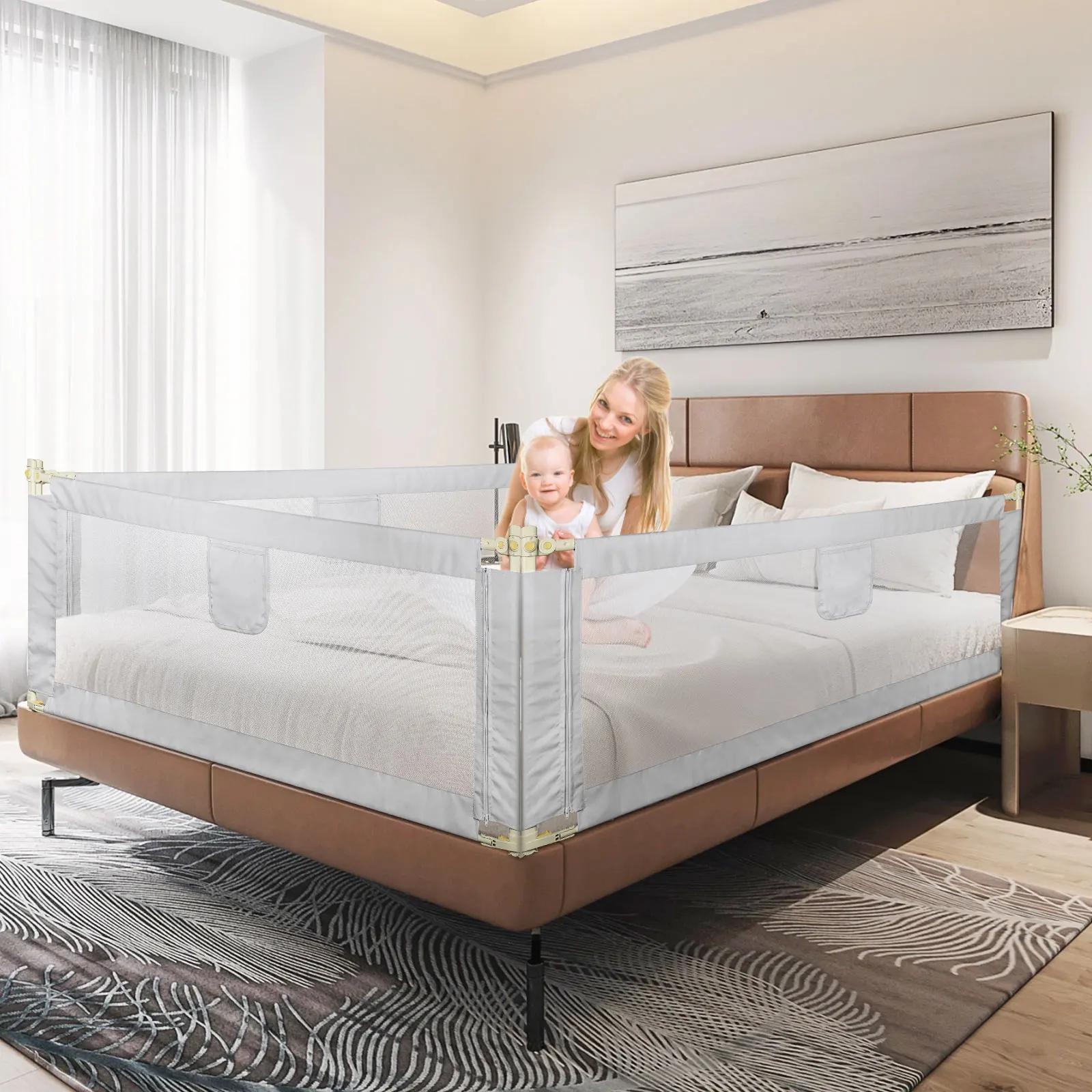 1 barrière de lit portable, barrière de lit pliable pour enfant, 12 mois-5 ans, barrière de sécurité