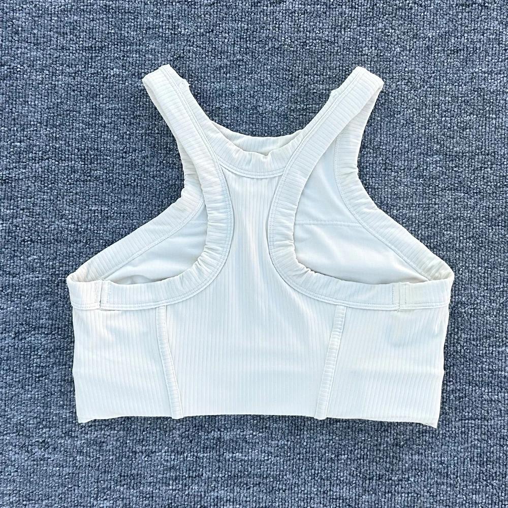 Femmes Yoga soutien-gorge débardeurs pour Fitness sensation nue Sport soutien-gorge côtelé gilet de 