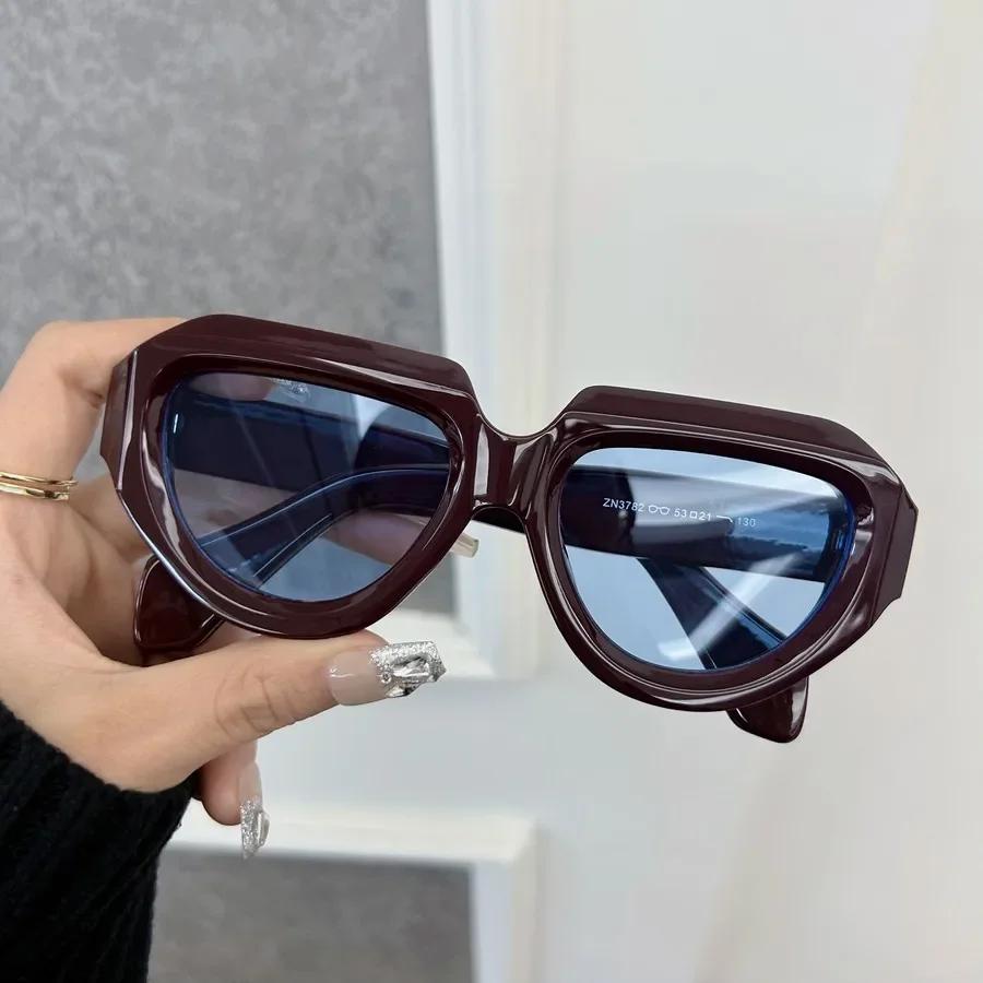 Lunettes de soleil carrées Vintage décontractées pour femmes et hommes, marque classique rétro ronde