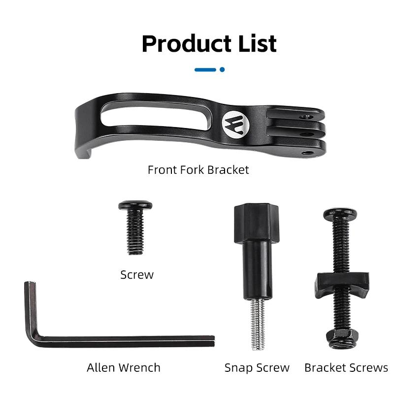 WEST BIKING-Support d'éclairage de fourche avant en alliage d'aluminium réglable, support rapide pou
