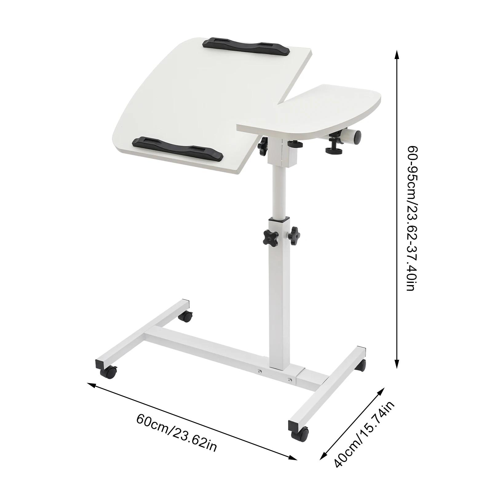 Angle & recommande-Table roulante réglable pour ordinateur portable, support pour ordinateur portabl