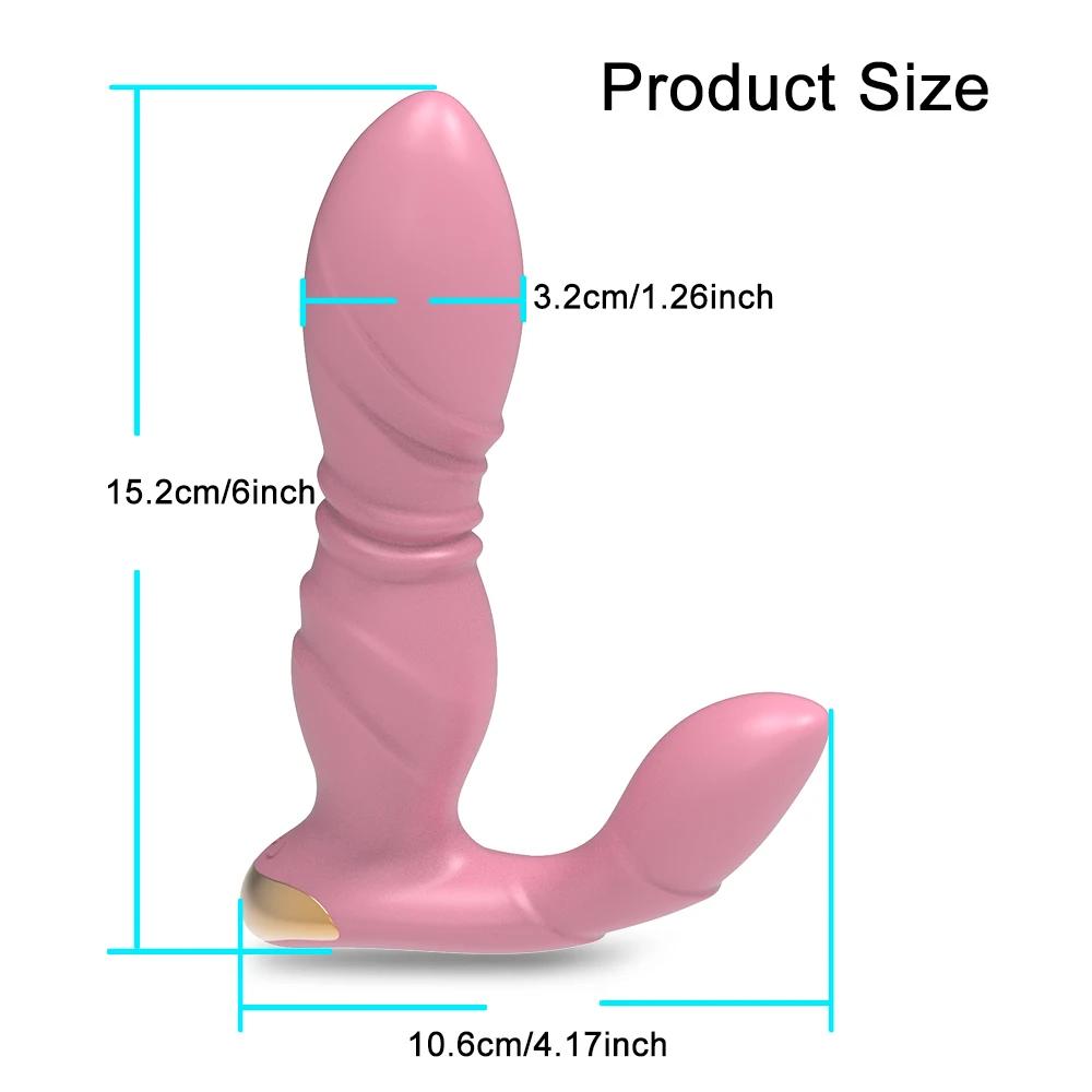 Gode de poussée télécommandé sans fil pour femme, vibromasseur portable, point G, stimulateur de cli