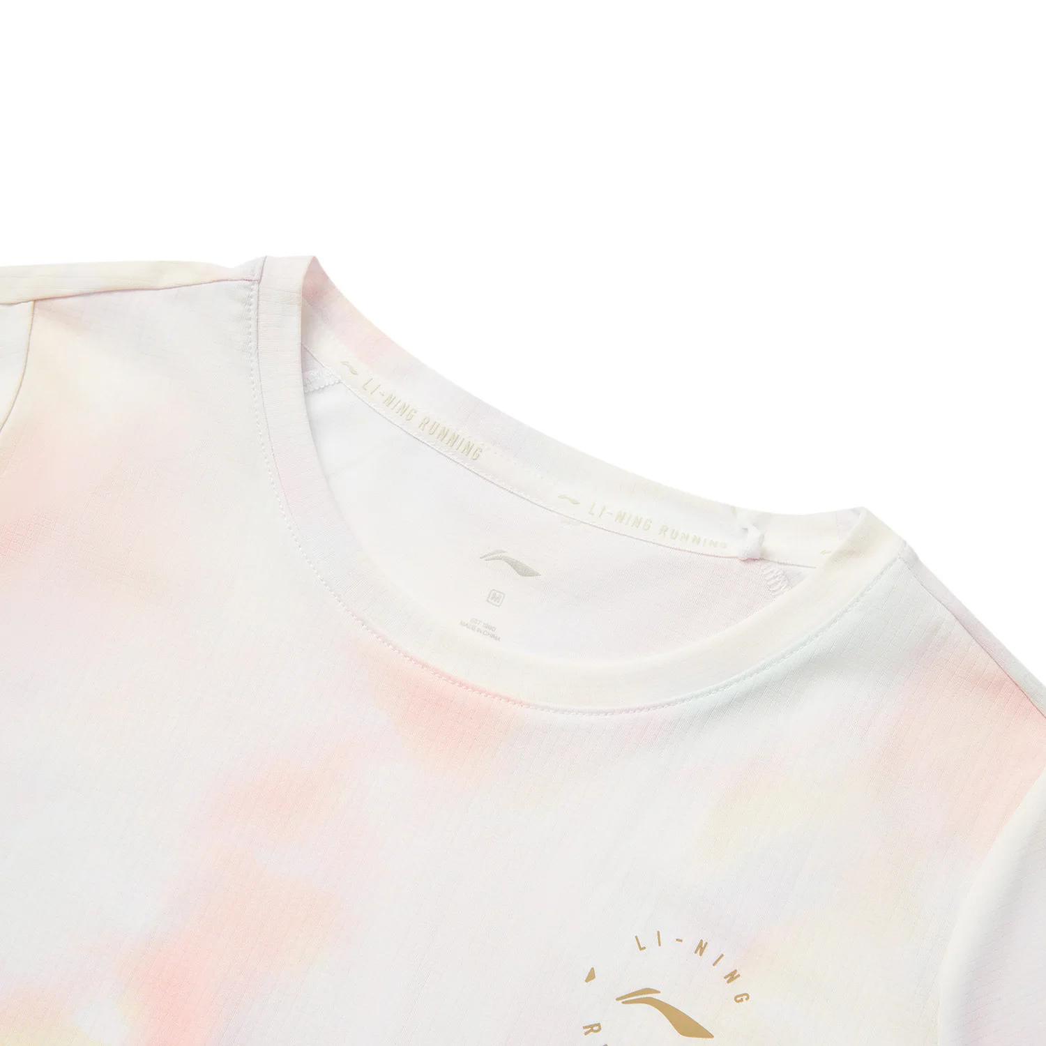 Li-Ning T-shirt de sport pour femme, coupe régulière, 100% polyester, respirant, réfléchissant, à ma