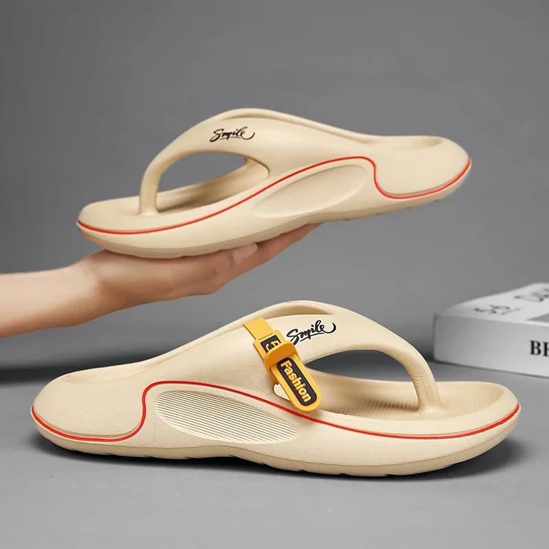Tongs d'Été Hommes - Sandales de Plage Semelle Épaisse Souple Antidérapantes pour Intérieur et Extérieur