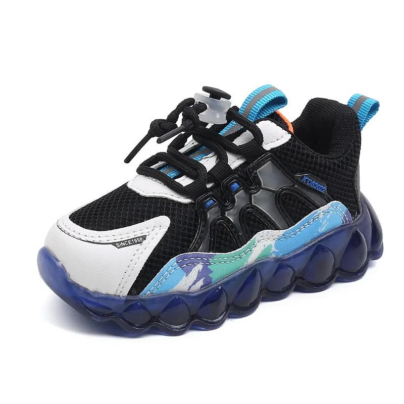 Chaussures de course pour enfants, baskets décontractées respirantes en maille, chaussures de Sport 