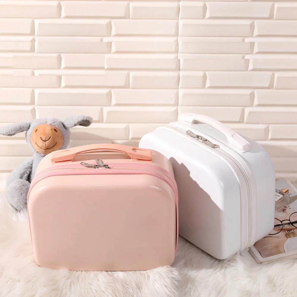 Sac à cosmétiques de 14 pouces, petite valise de voyage pour femmes, bagage à compression, taille: 3