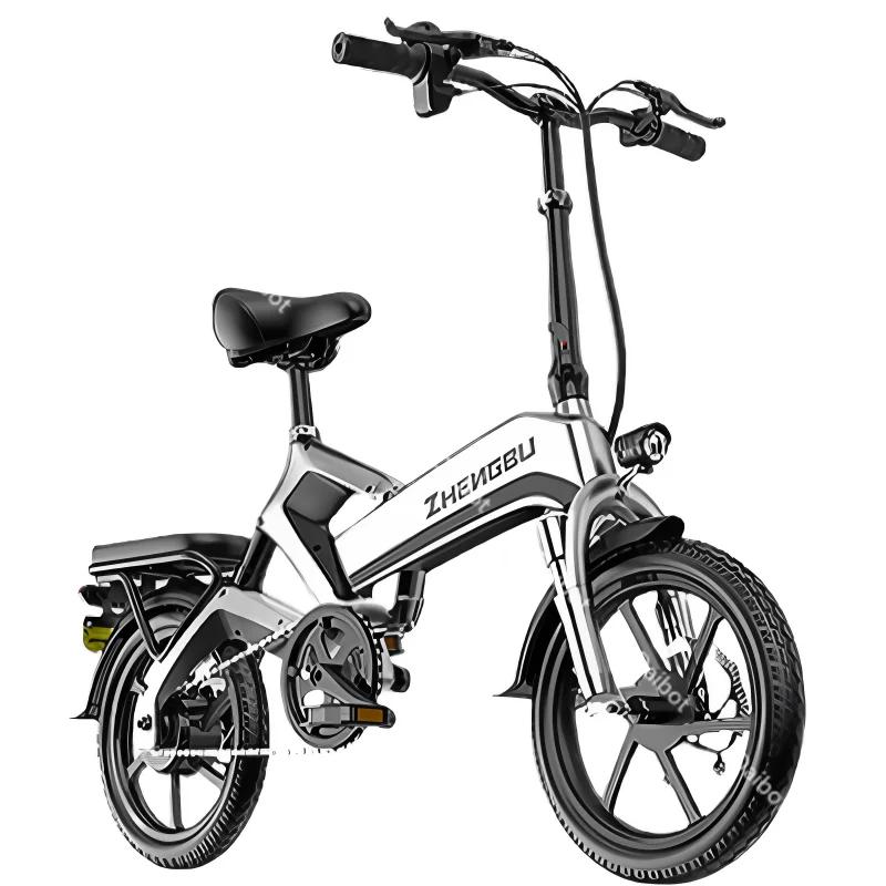 Vélo électrique pliable pour adulte avec 2 sièges pour longue Distance 400W 48V léger Portable Mini 