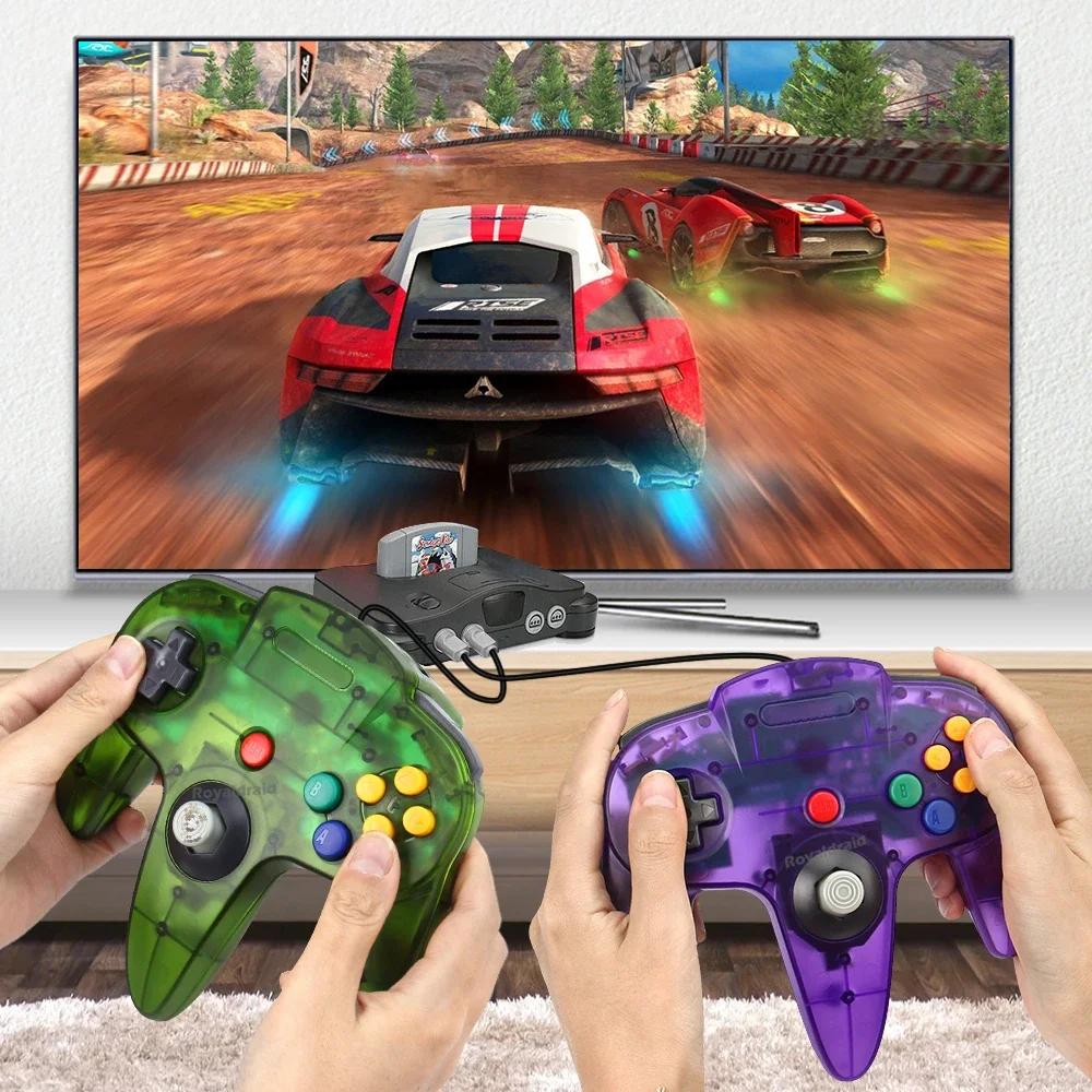 2 pièces/paire pour contrôleur N64 classique télécommande filaire manette de jeu Joystick rétro jeu 
