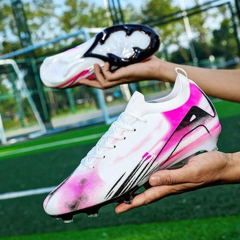 Nouveaux hommes bottes de Football crampons Football en plein air FG ultraléger Match chaussures de 