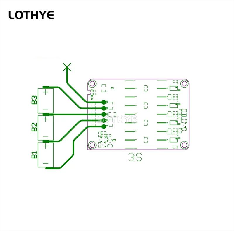 LOTHYE 3S 4S carte d'équilibrage d'égaliseur actif 5A batterie au Lithium Li-ion Lipo Lifepo4 LTO ba