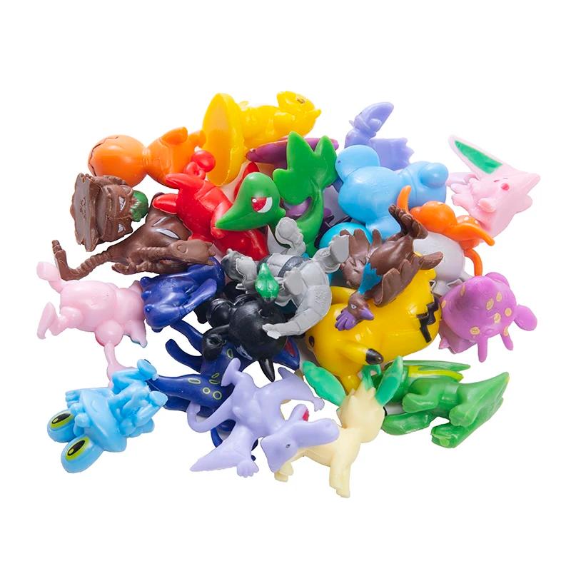 24-144 pièces grande taille Pokemon figurines d'anime 4-6 cm pas répéter différents Styles Pikachu A