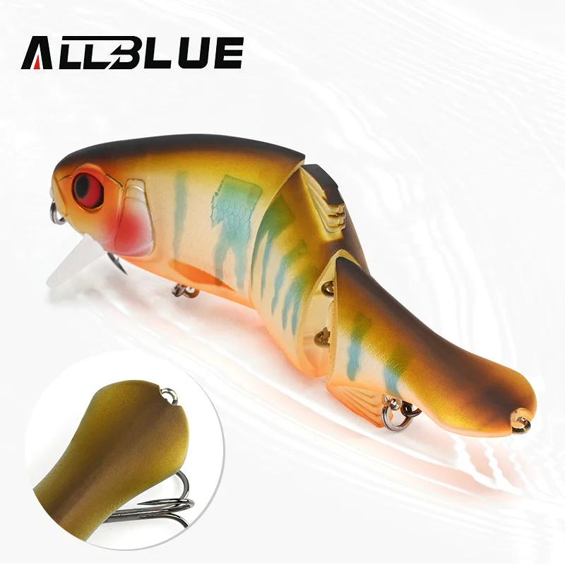 ALLBLUE Joint leurre de pêche 115MM 28.5G flottant Swimbait sans lèvres manivelle Wobbler vairon art