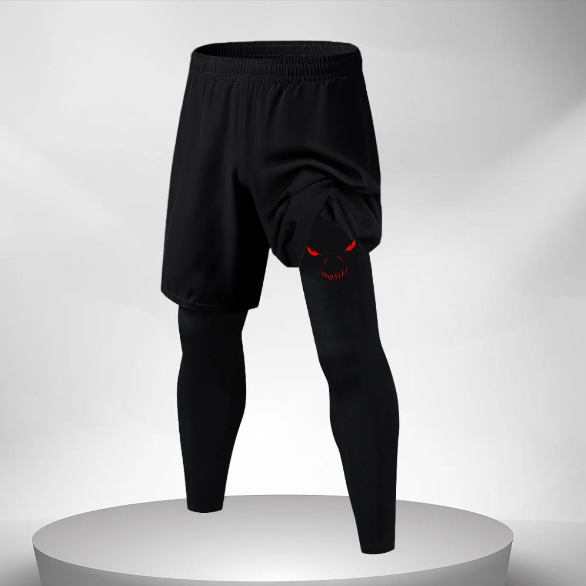 Pantalons d'entraînement de Fitness pantalons de Compression de course pour hommes Leggings d'entraî