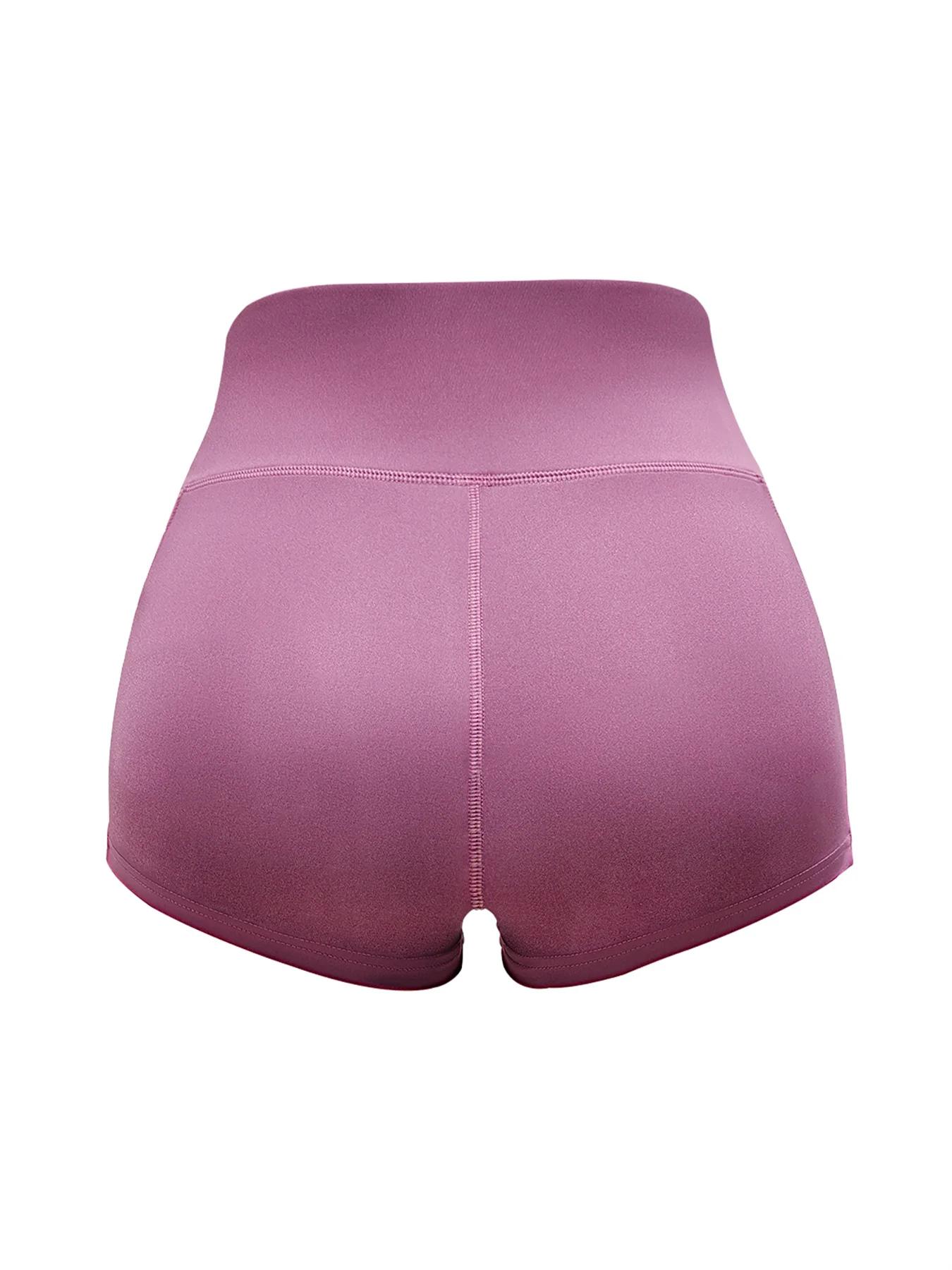 Short de yoga élastique taille haute pour femme, poche latérale, levage de la hanche, course à pied,