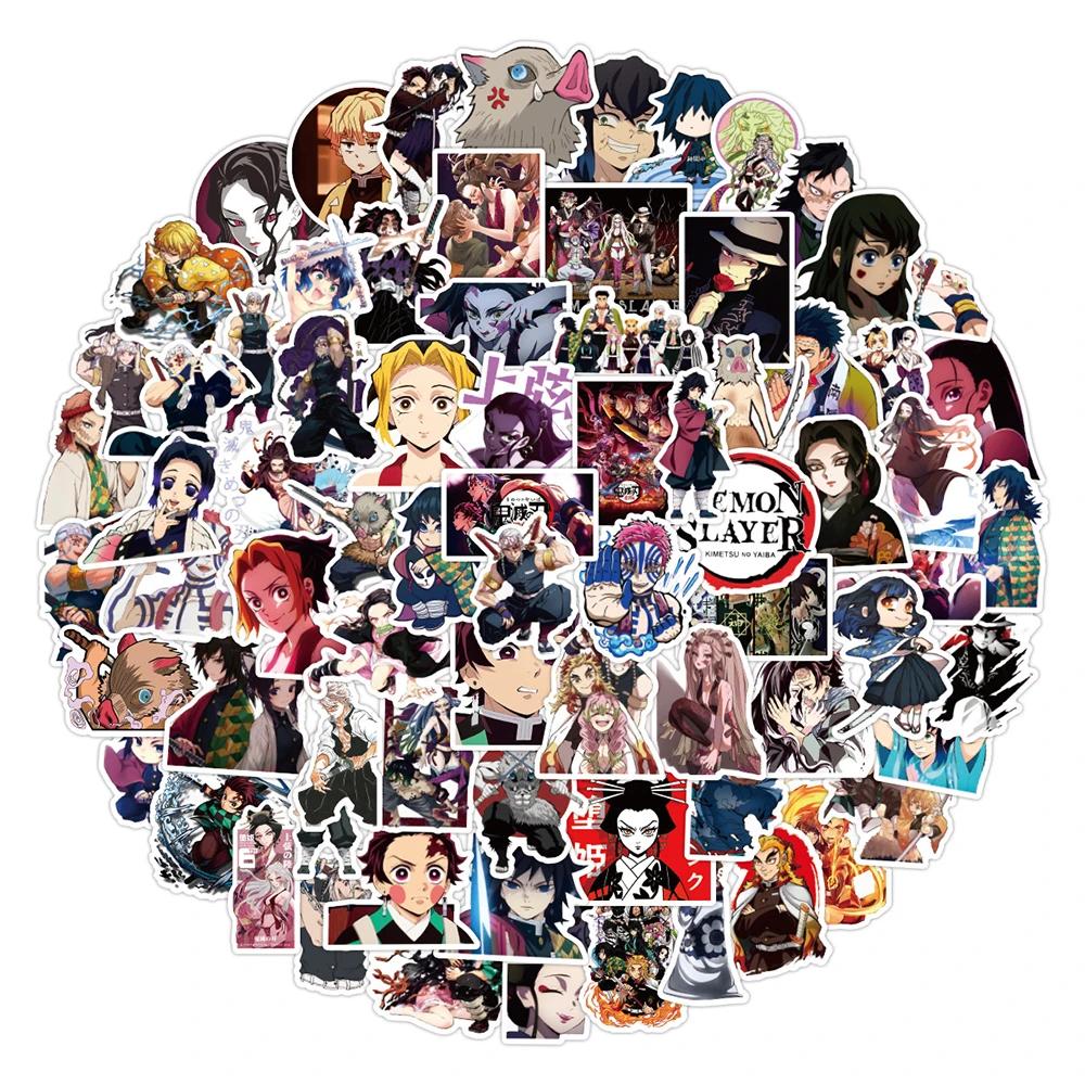 10/30/50/100PCS Anime Tueur de Démons Autocollants Kimetsu pas Yaiba Yuukaku-poule Graffiti Autocoll