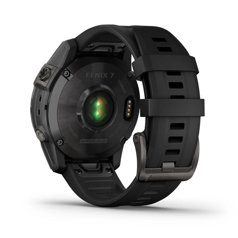 Garmin Fenix 7 solaire DLC sang oxygène fréquence cardiaque double fréquence GPS course marche neige