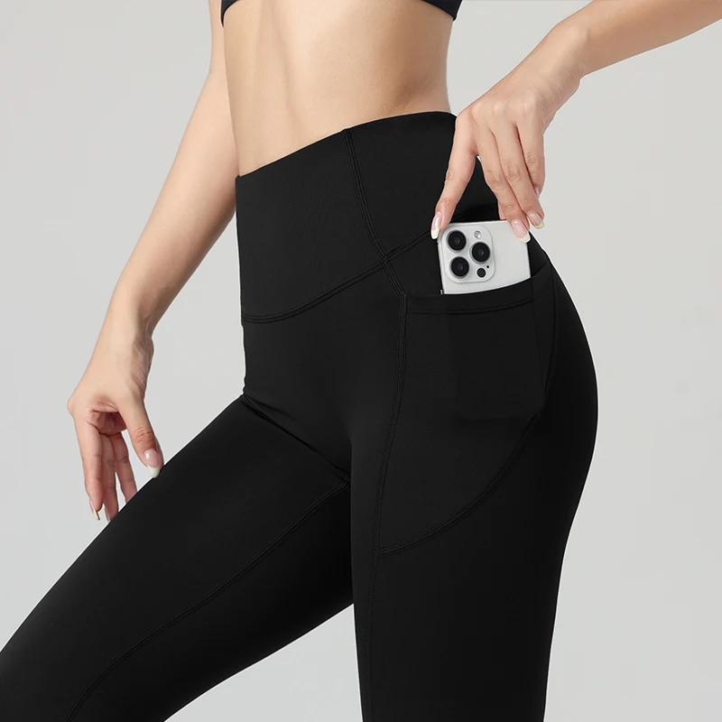 Leggings de yoga avec poche, haute qualité, pour le sport, l'entraînement, la gym, top vente, 2024