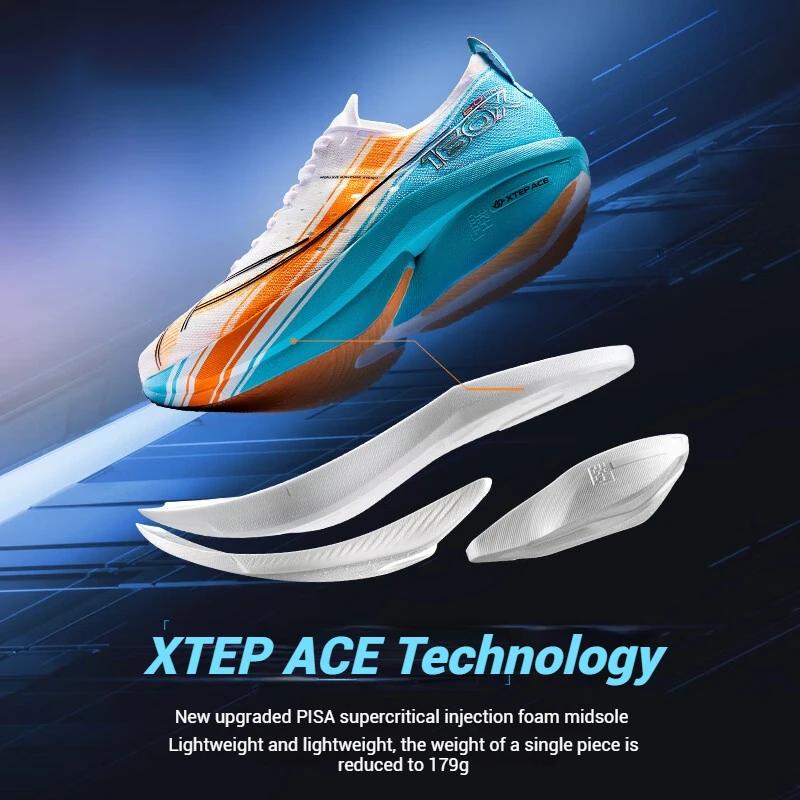 Chaussures de course légères stables homme Xtep 160X 6.0 PRO - Baskets marathon durables professionnelles