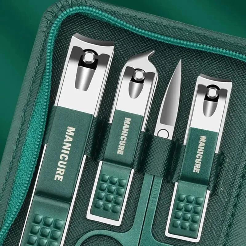 Kit professionnel de soins des ongles, ensemble de manucure et pédicure en acier inoxydable, ensembl