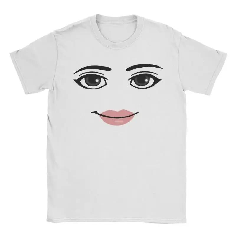 T-shirts graphiques à manches courtes pour hommes et femmes, nouveauté Robloxs Face Game Meme, mode 