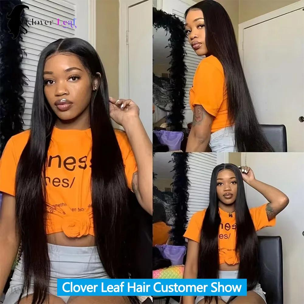 Paquets droits de cheveux humains avec frontal 13x4 paquets de cheveux bruts 100% Extensions de chev