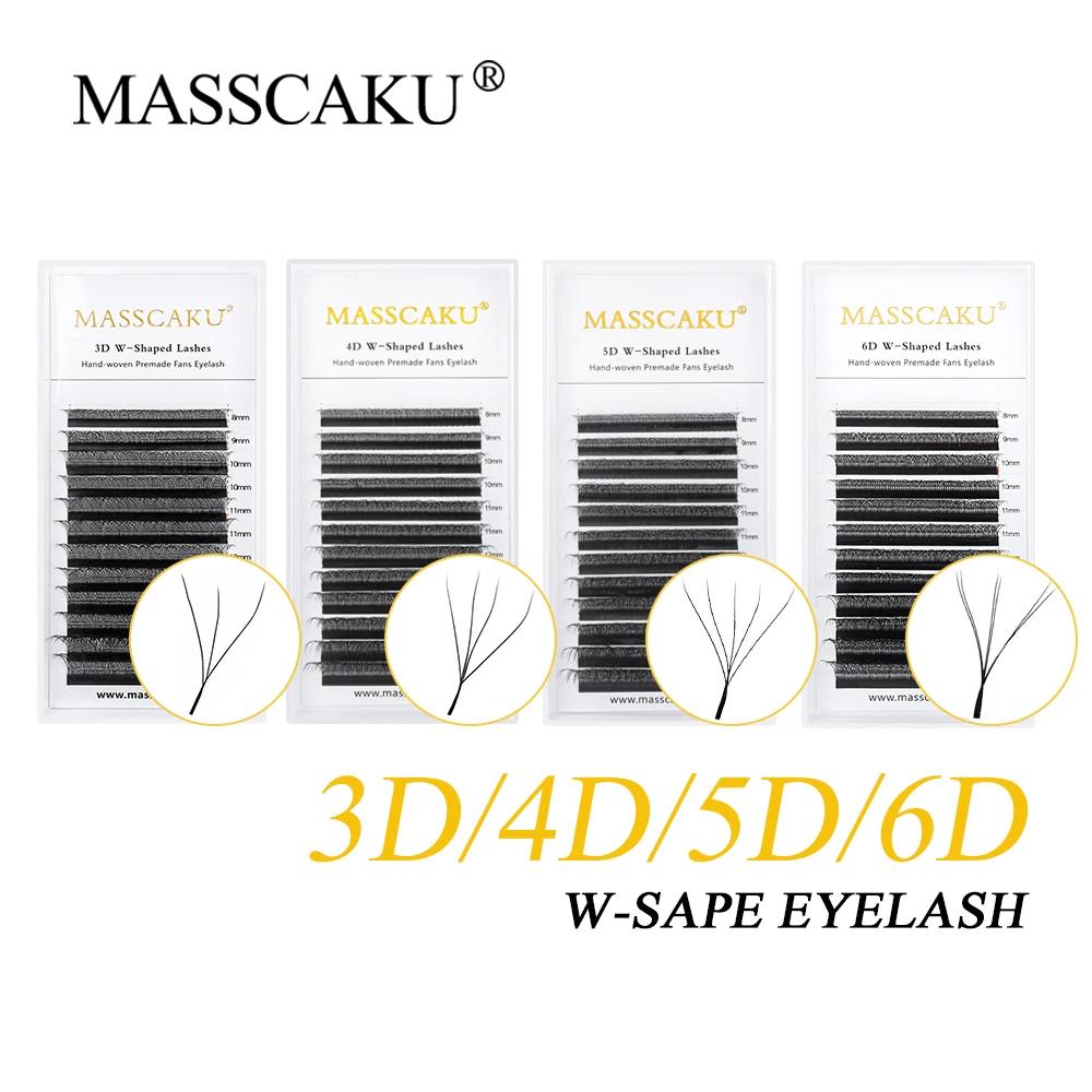 MASSCAKU 3D 6D 8D W forme cils vente en gros mondiale grappes de cils facile ventilateur Volume vapo