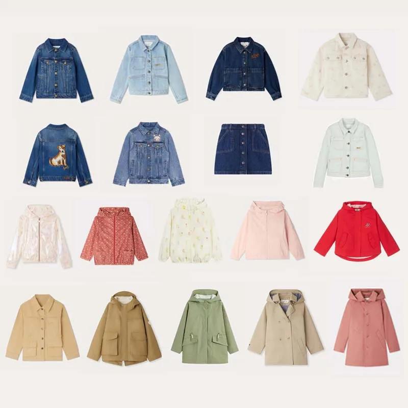 En Stock 2025 automne hiver BP filles manteau garçon veste à capuche enfants pull pour filles Denim