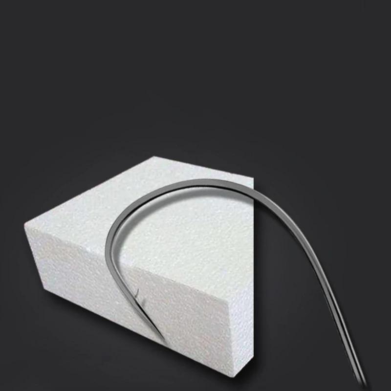 DYGYGYFZ 50 pcs/lot hameçons de pêche en acier à haute teneur en carbone or noir hameçon barbelé ham