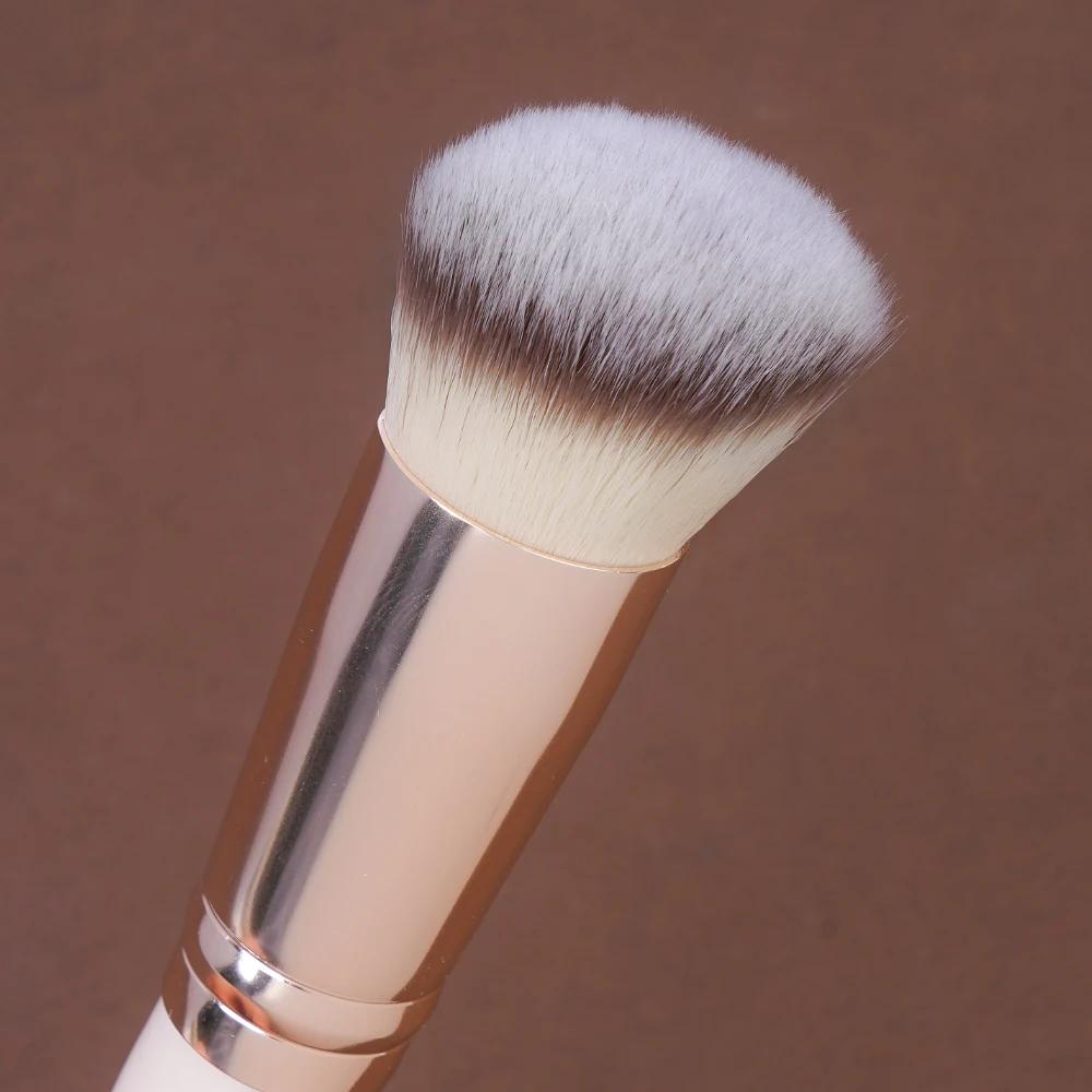 Maange-Ensemble de pinceaux de maquillage triangulaires, houppette à poudre, correcteur, fard à barr