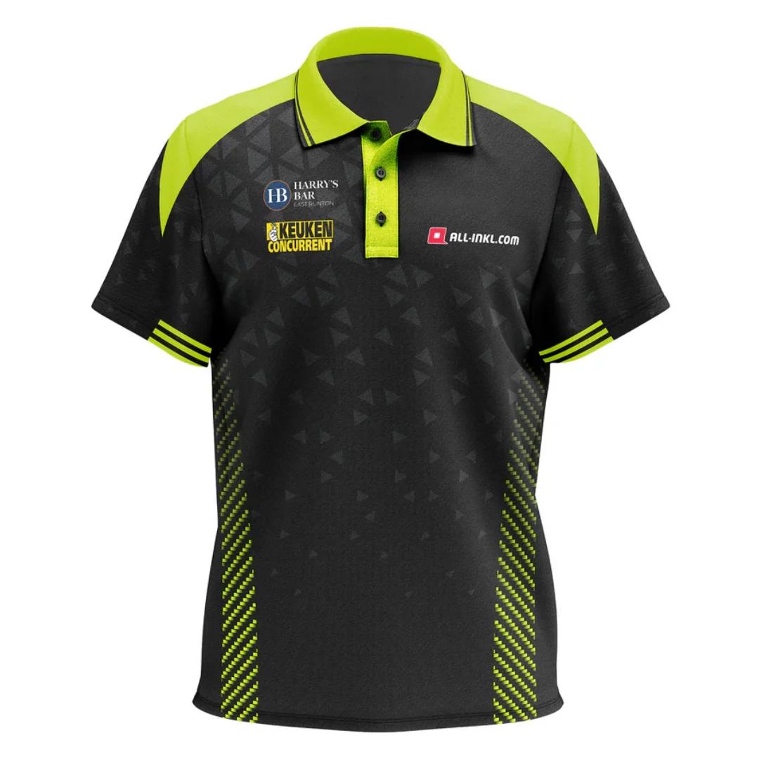Michael Van Gerwen - MVG - Polo de scène Dart Shirt Maillot de fléchettes Polo de match de fléchette