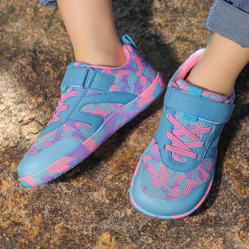 Chaussures pieds nus minimalistes pour petits/grands enfants + chute zéro pour enfants + baskets lar