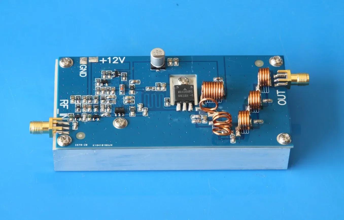 Module d'amplification de puissance FM RF à modulation morte, entrée 0dbm, sortie 15W, 87-108MHz