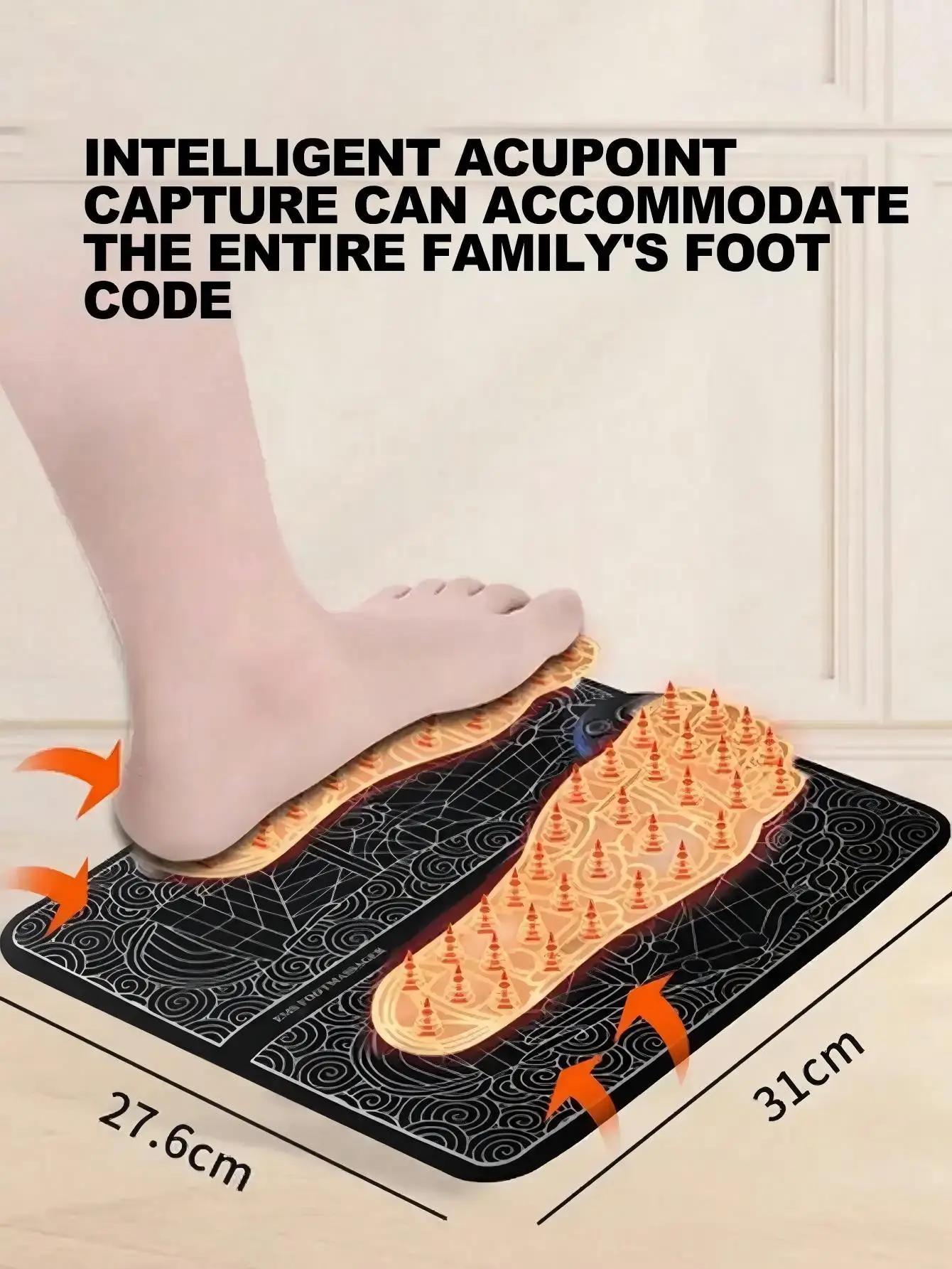 Masseur de pieds électrique, 8 Modes, 19 niveaux, coussin de force, léger, soulage la pression du pi