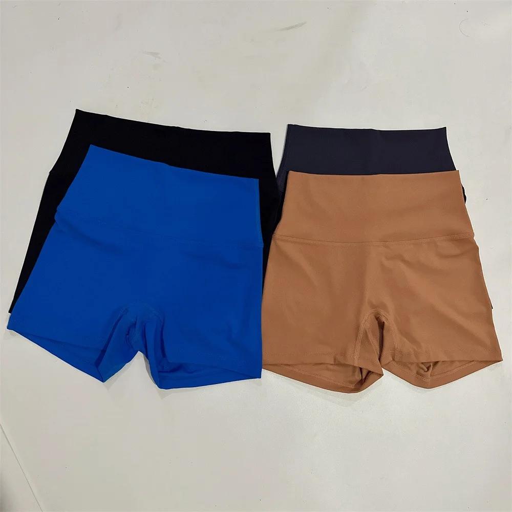 Collants courts et doux pour femmes, couleur unie, Sexy, Fitness, Yoga, Compression, entraînement co
