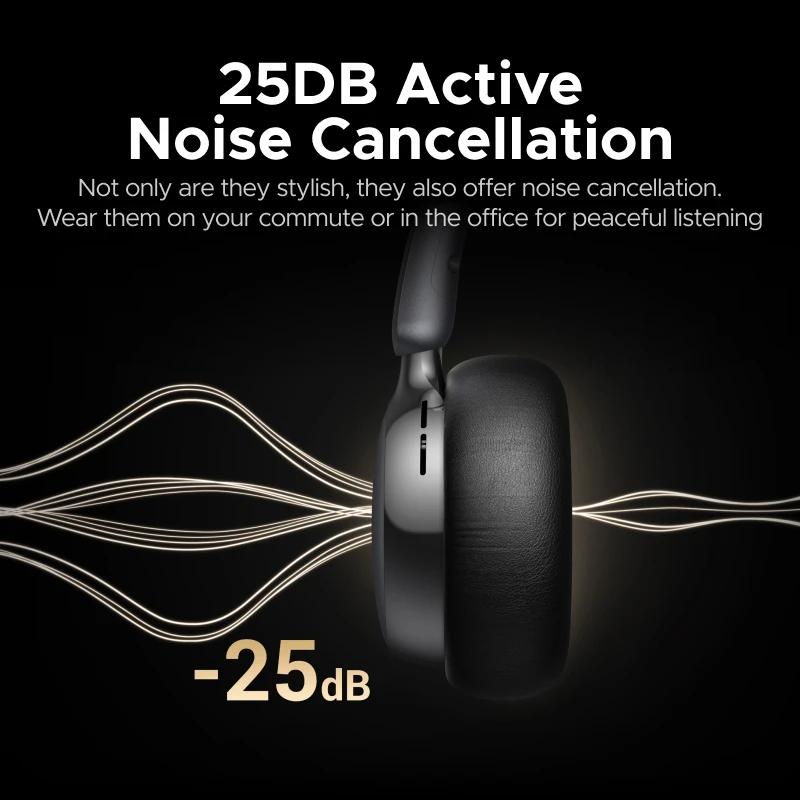 UGREEN ANC Casque antibruit actif sans fil sur l'oreille Écouteurs Bluetooth