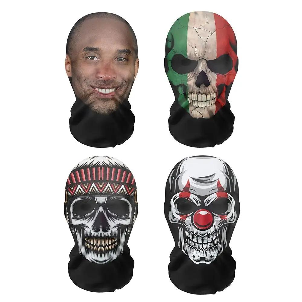 Masque intégral unisexe 3D Skull, Eagle Wolf, Kobe James Mock Hat, Bandana Head planchers f, Sauna B