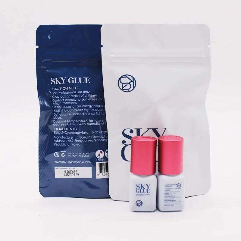 Colle ciel originale coréenne 5ml pour femmes, colle noire puissante pour Extensions de cils, faible