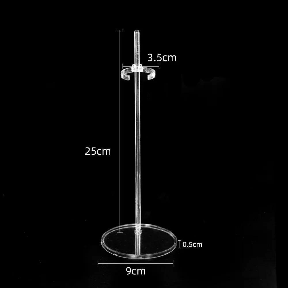 Présentoir de poupée Transparent, 10 pièces, Support de pied de taille en plastique, Support de bric
