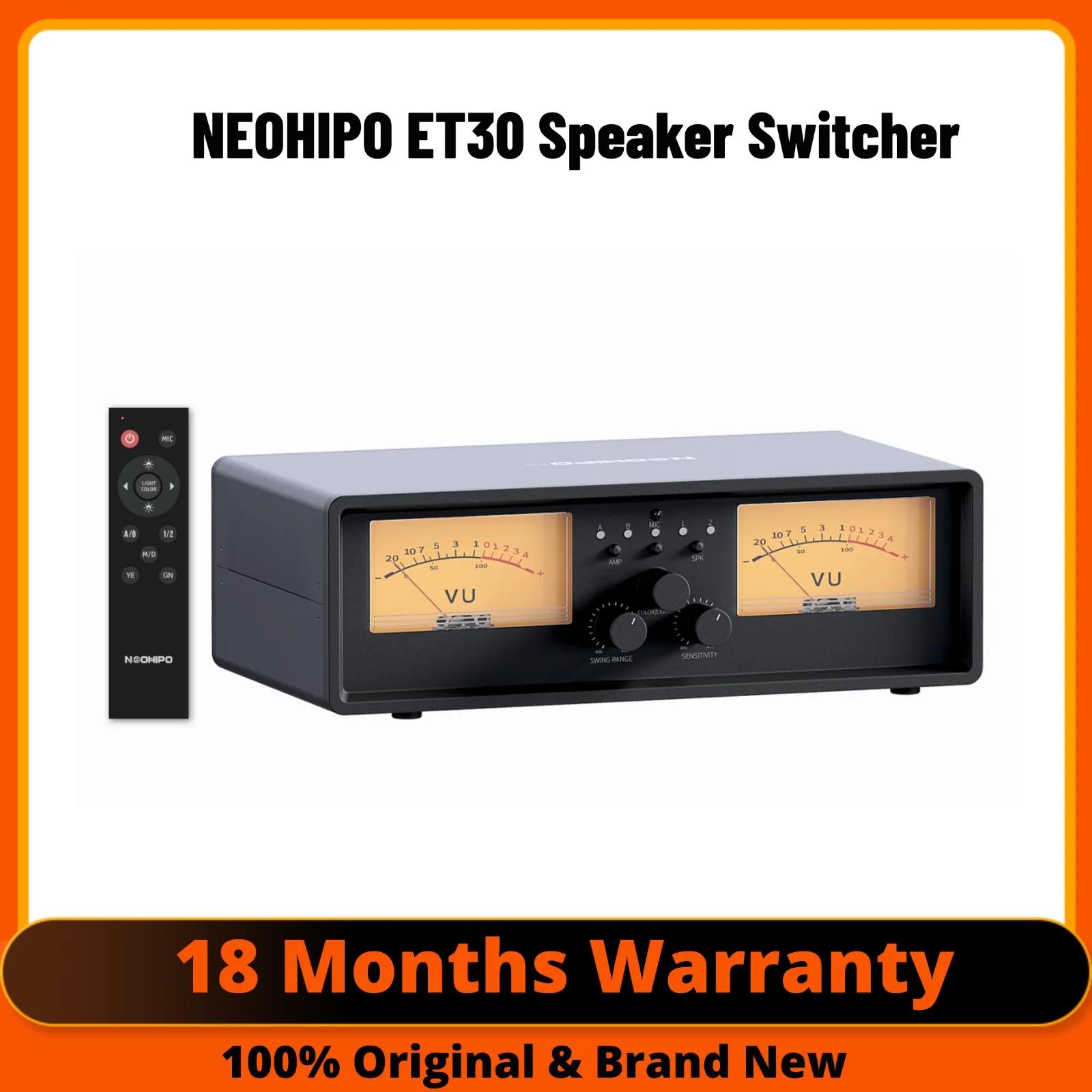 Sélecteur de haut-parleur amplificateur NEOHIPO ET30 avec commutateur de haut-parleur de compteur VU
