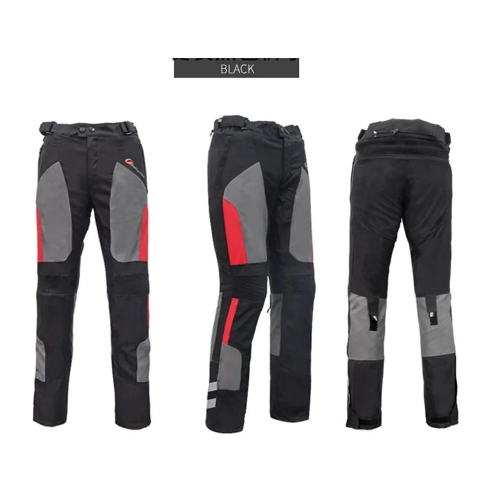 Pantalon de moto été respirant hiver chaud moto équitation pantalon de protection imperméable avec d