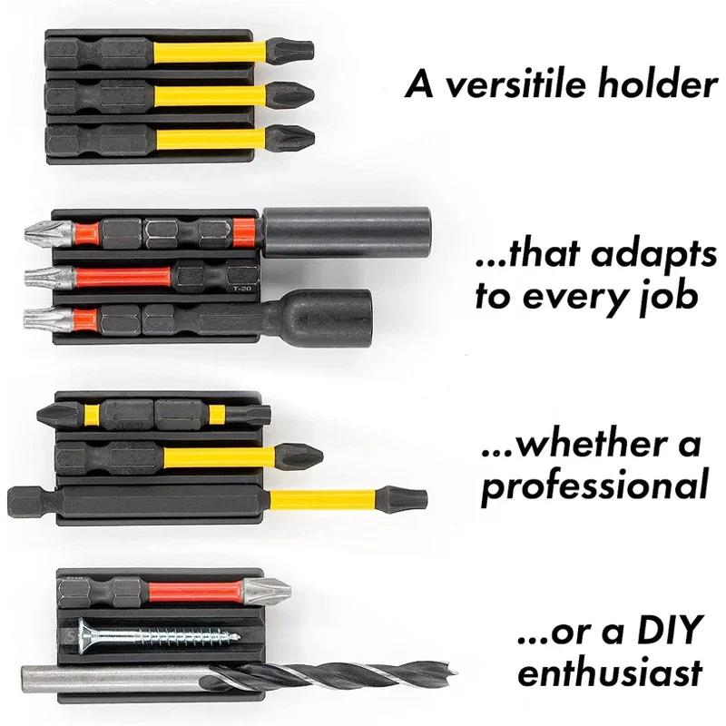 Support magnétique pour embouts de perceuse, pour visseuses à chocs Dewal/Milwaukee et perceuses éle