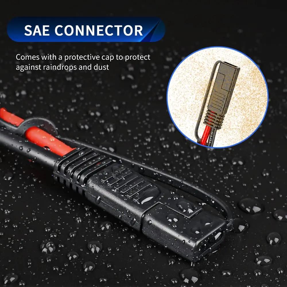 Anchtek 10AWG 1 à 2 câble d'extension SAE à SAE câble adaptateur d'alimentation automobile SAE DC pr