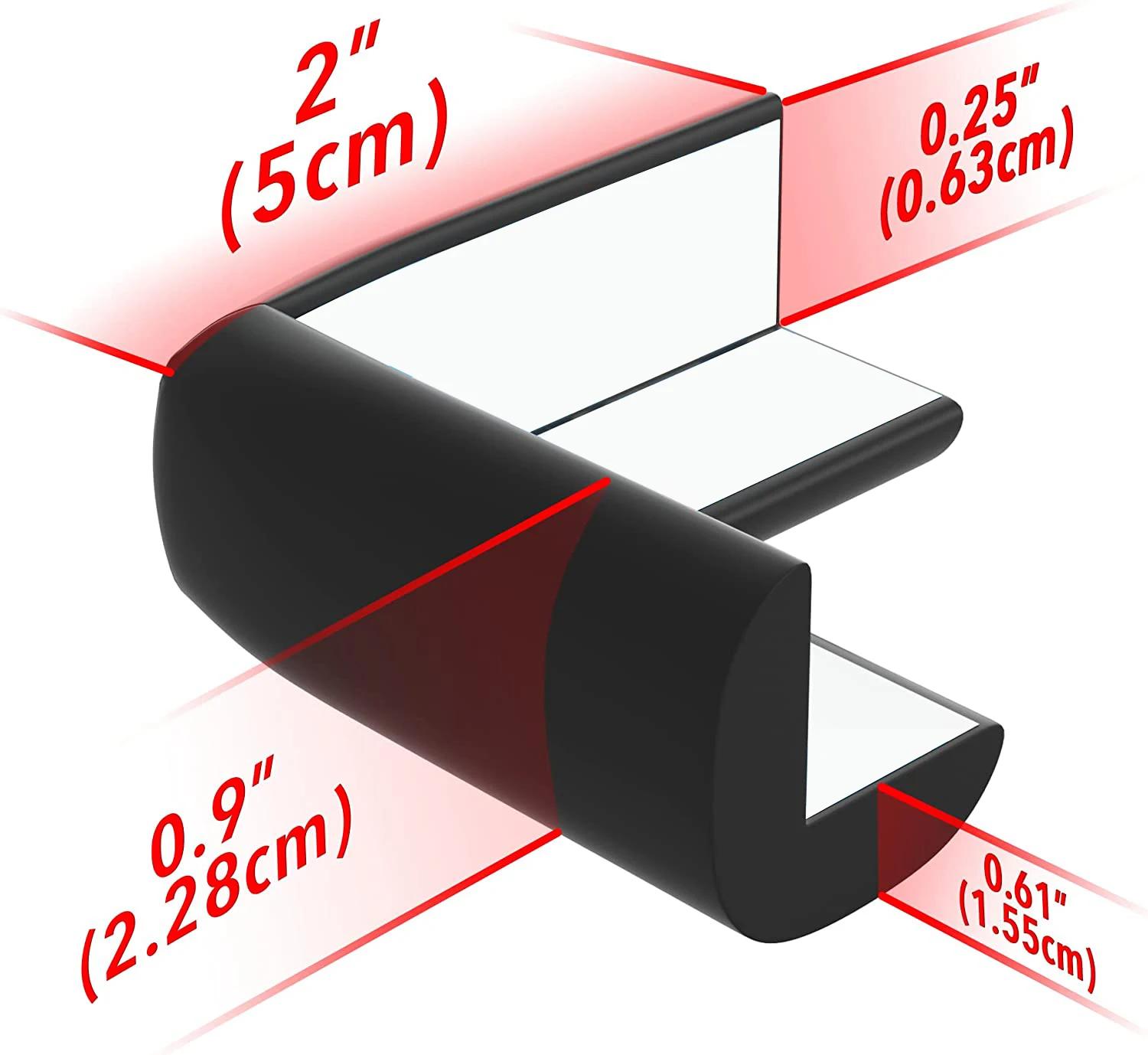Protections d'angle souples pour bébé, 4 pièces, protection d'angle de Table pré-adhésive pour meubl